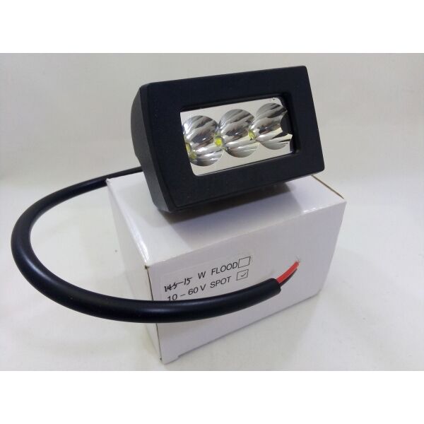

Светодиодная LED противотуманная фара ЛИДЕР 1 шт 10-30V 145 15W дальний 77х49х51