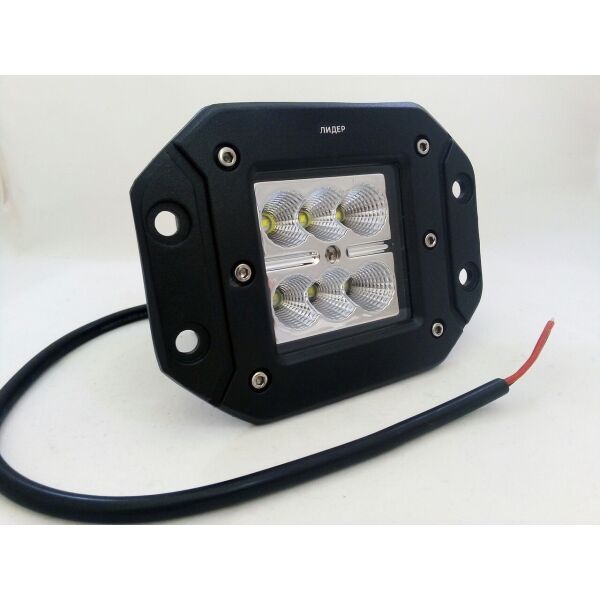 

Светодиодная LED противотуманная фара ЛИДЕР 1 шт 10-30V 15 В 18W ближний 121х90х75
