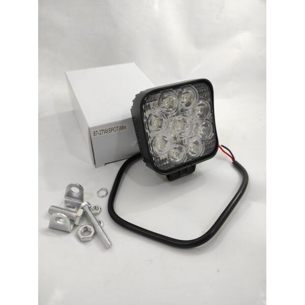 

Светодиодная LED противотуманная фара ЛИДЕР 1 шт 10-30V 87 27W MINI дальний 83x101x40