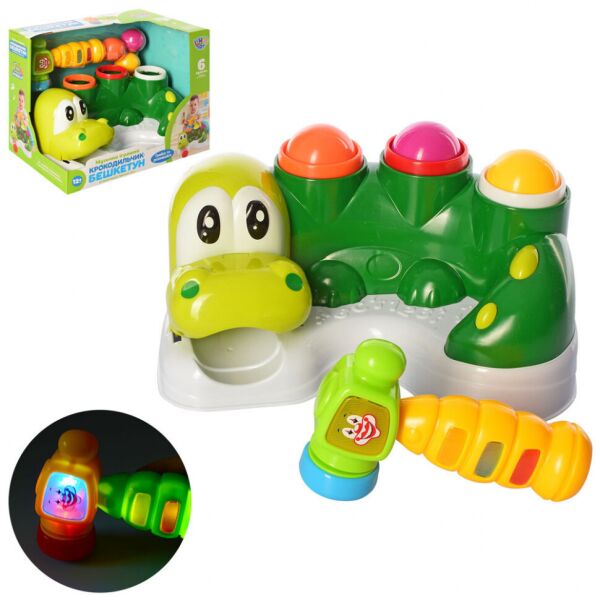 

Детская игра стучалка "Крокодил" Limo Toy M 5475 28 см