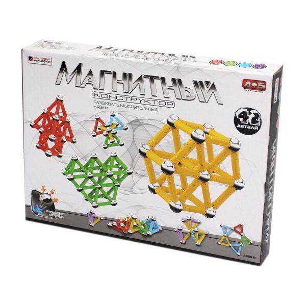 

Конструктор магнитный Metr+ AQ-601 42 детали