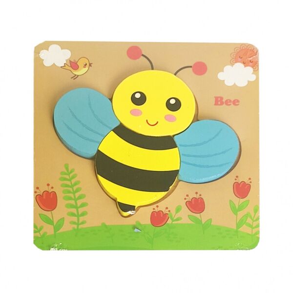 

Деревянная игрушка Пазлы Metr+ MD 0904 (Пчёлка)