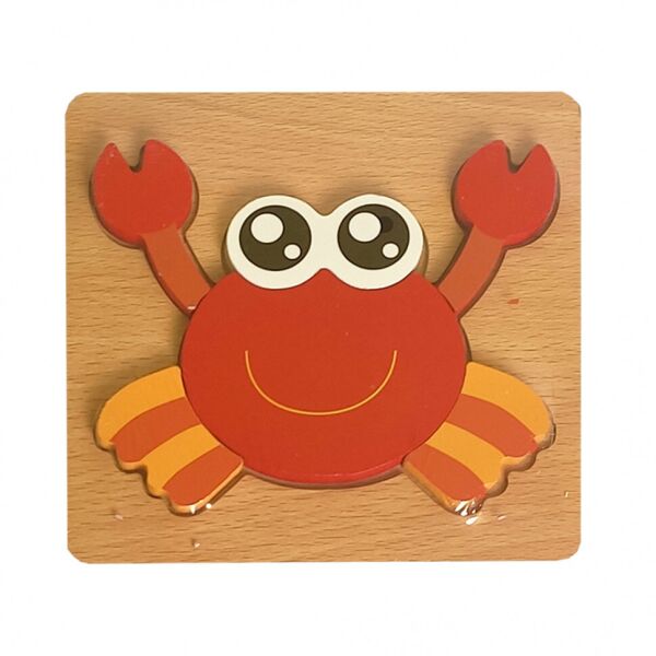 

Деревянная игрушка Пазлы Metr+ MD 0904 (Краб)