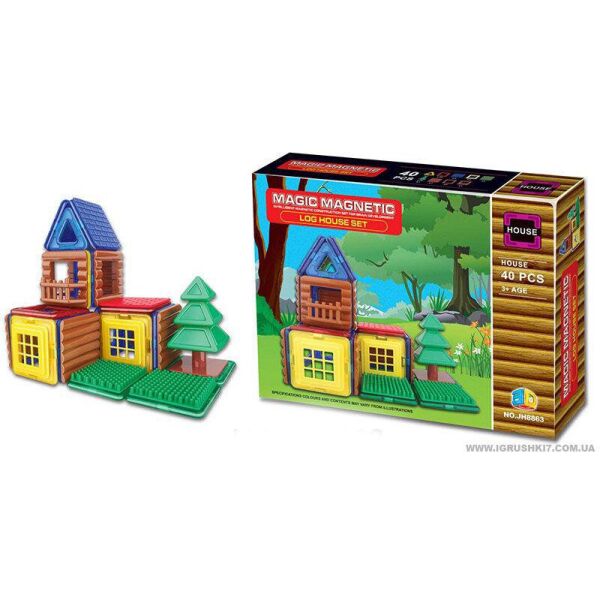 

Конструктор JH 8863 магнитный - Домик (40 дет.)