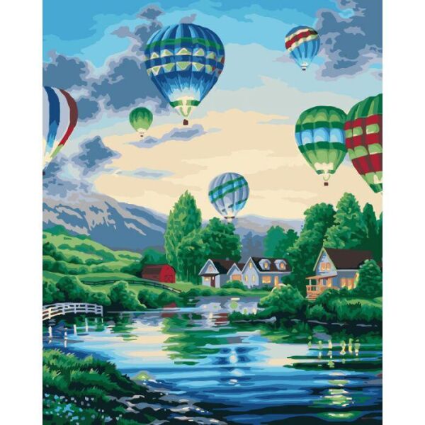 

Картина по номерам КНО2221 Воздушные шары 2 , 40x50 см., Идейка