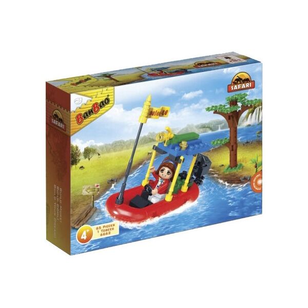 

Конструктор BANBAO 6662 сафарі, човен, фігурка, 65 дет., кор., 19-14-4 см