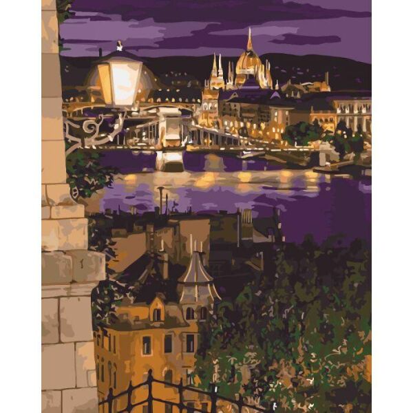 

Картина по номерам КНО3534 Магічні барви Будапешта, 40x50 см., Идейка
