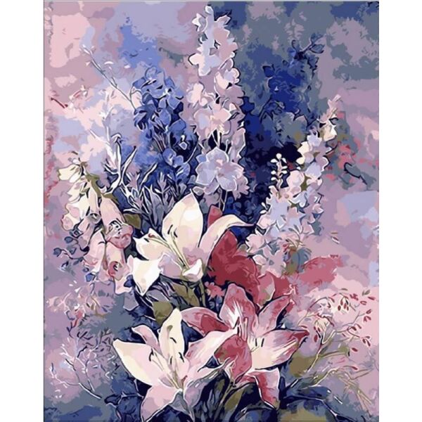 

Картина по номерам Q1445 Розовые лилии, 40x50 см., Mariposa