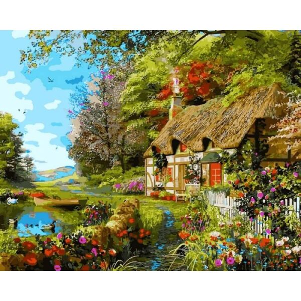 

Картина по номерам VP1161 Загородный коттедж, 40x50 см., Babylon