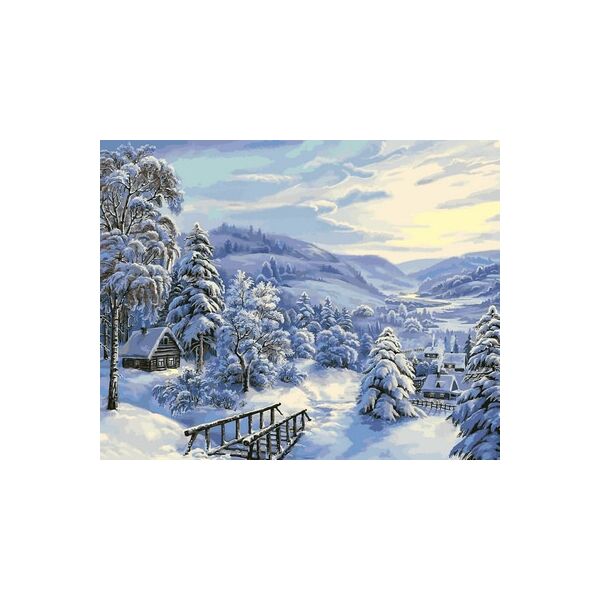 

Картина по номерам VP817 Снежная сказка. Худ. Виктор Цыганов, 40x50 см., Babylon