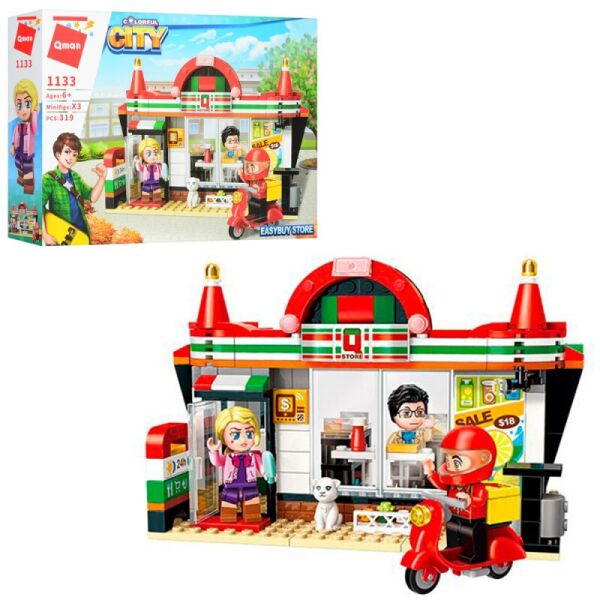 

Конструктор Enlighten Brick 1133 CITY - Фастфуд (319 дет.)