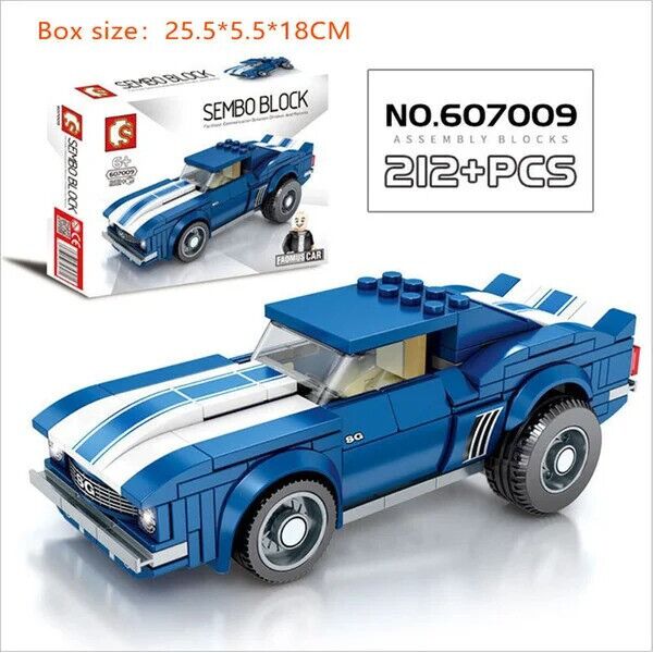 

Конструктор SEMBO 607009 ГОНКА - Машина (212 дет.)