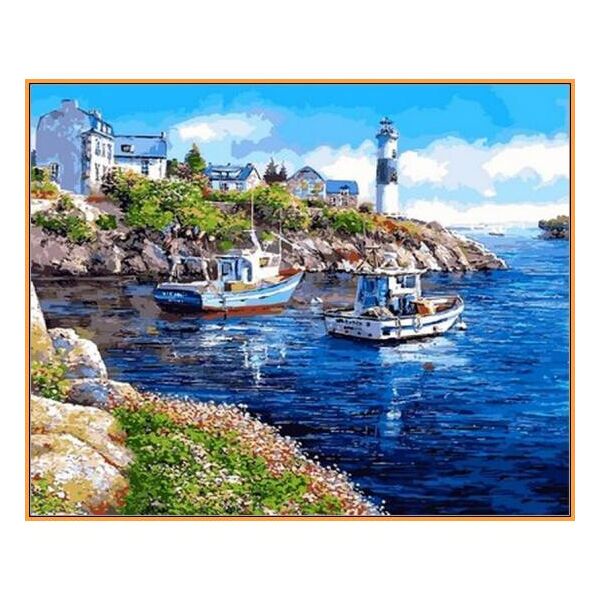 

Картина по номерам NB2178 Уютная бухта, 40x50 см., Babylon Premium