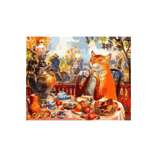 

Картина по номерам Q2127 Чаепитие. Худ. Владимир Румянцев, 40x50 см., Mariposa