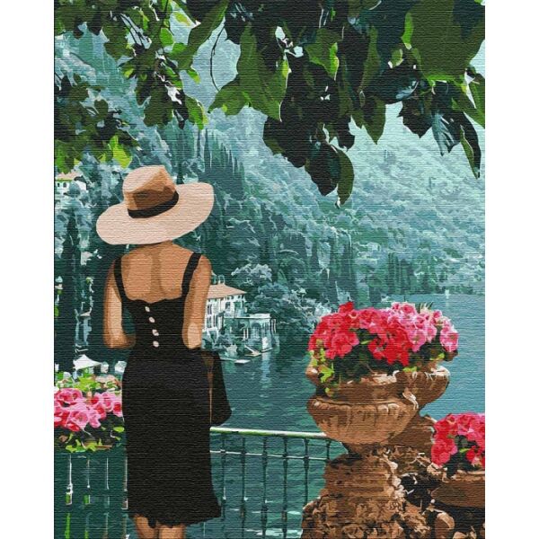 

Картина по номерам КНО4745 Таємнича незнайомка, 40x50 см., Идейка
