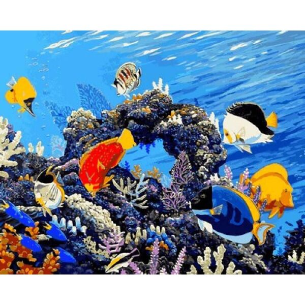 

Картина по номерам Q2177 Береги наши рифы, 40x50 см., Mariposa