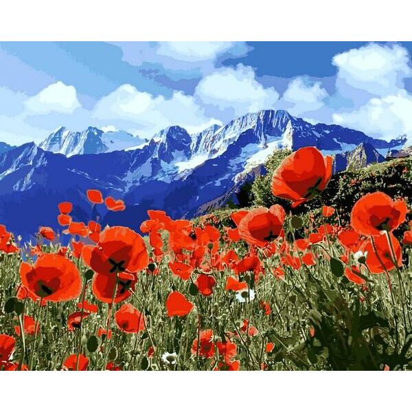 

Картина по номерам Q2224 Поле маков, 40x50 см., Mariposa