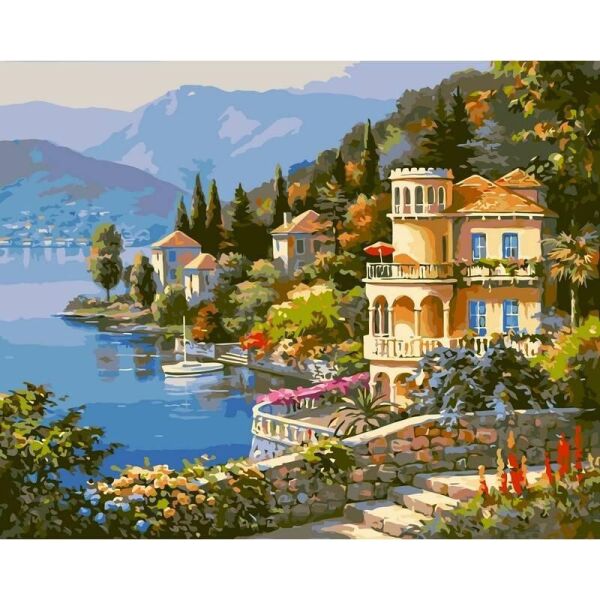 

Картина по номерам VP019 Цветущее побережье. Худ. Сунг Ким, 40x50 см., Babylon