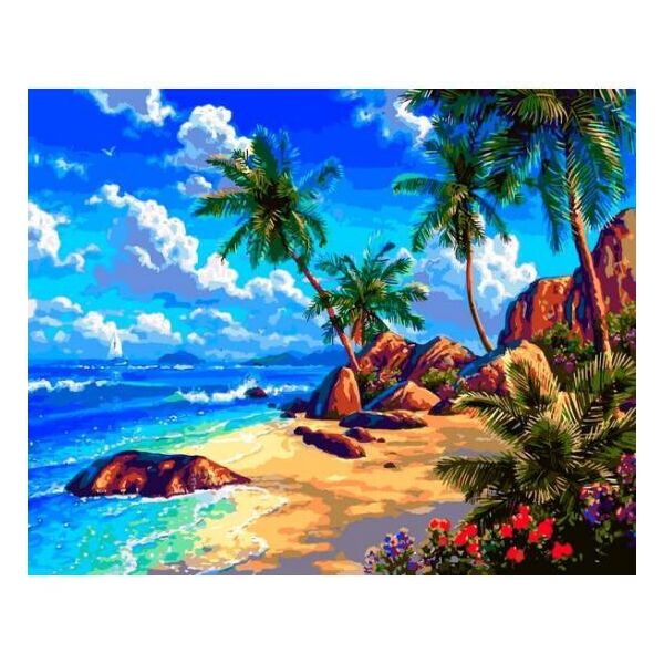 

Картина по номерам VP1293 Морской берег VP1293, Babylon, 40x50 см.