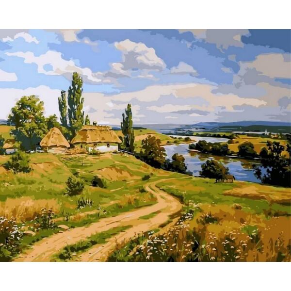 

Картина по номерам VP350 Украинский пейзаж. Худ. Артур Орленов, 40x50 см., Babylon