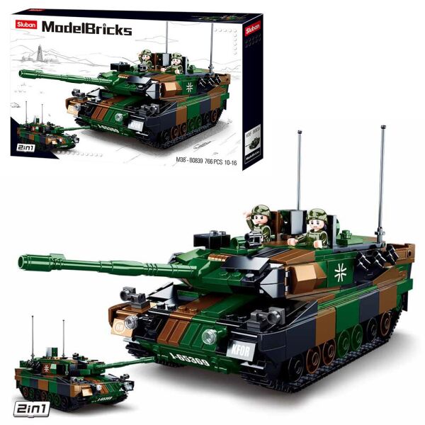 

Конструктор SLUBAN M38-B0839 АРМИЯ - Танк (766 дет.)