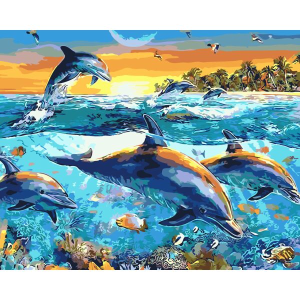 

Картина по номерам AS0077 Подводные глубины, 40x50 см., Art Story