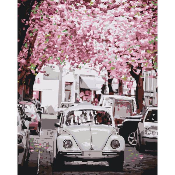 

Картина по номерам КНО3521 Volkswagen Beetle, 40x50 см., Идейка