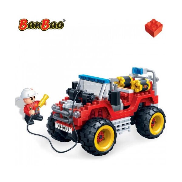 

Конструктор BANBAO 7106 пожежна машина, фігурка, 148 дет., кор., 28-19-5,5 см