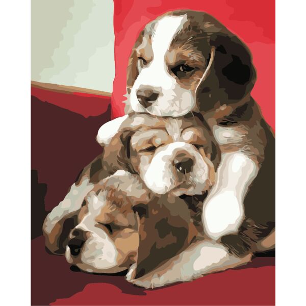 

Картина по номерам AS0872 Милі цуценята, 40x50 см., Art Story