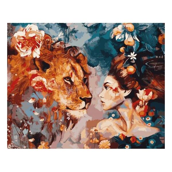 

Картина по номерам VPS965 Преданный лев, 50x65 см., Babylon