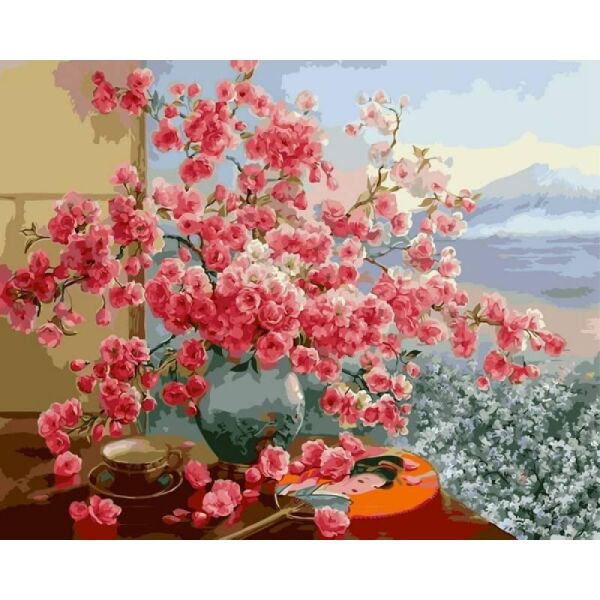 

Картина по номерам Q2145 Букет сакуры. Худ. Ольга Дандорф, 40x50 см., Mariposa