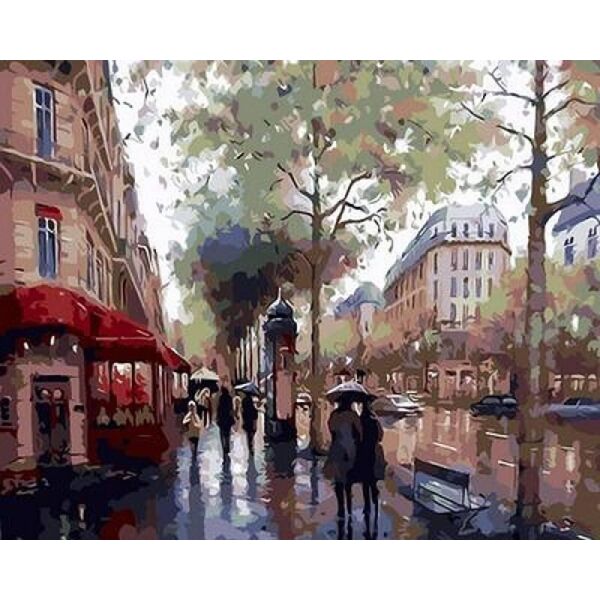 

Картина по номерам Q100 Бульвар Сен-Жермен, Париж. Худ. Эжен Джей Папроски, 40x50 см., Mariposa