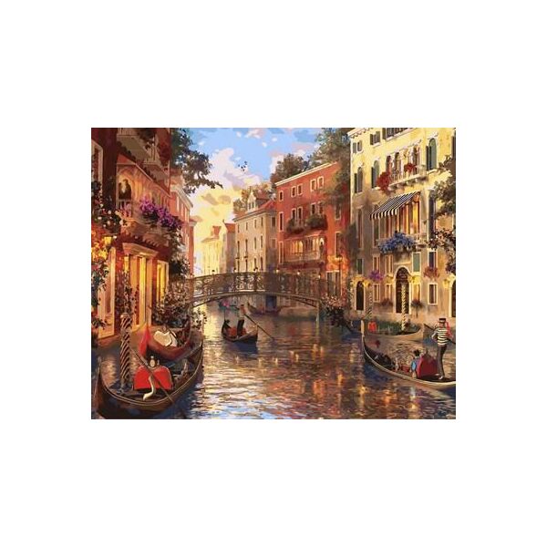 

Картина по номерам Q2115 Закат в Венеции. Худ. Доминик Дэвисон, 40x50 см., Mariposa