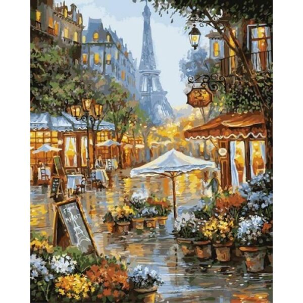 

Картина по номерам VP941 Весенние цветы Парижа, 40x50 см., Babylon