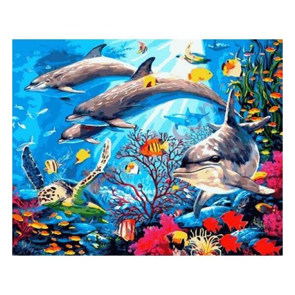 

Картина по номерам Q2146 Подводный мир, 40x50 см., Mariposa