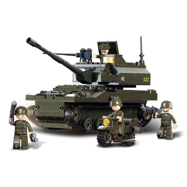 

Конструктор SLUBAN M38-B9800 танк, фігурки, 258дет., кор., 33-28-7 см