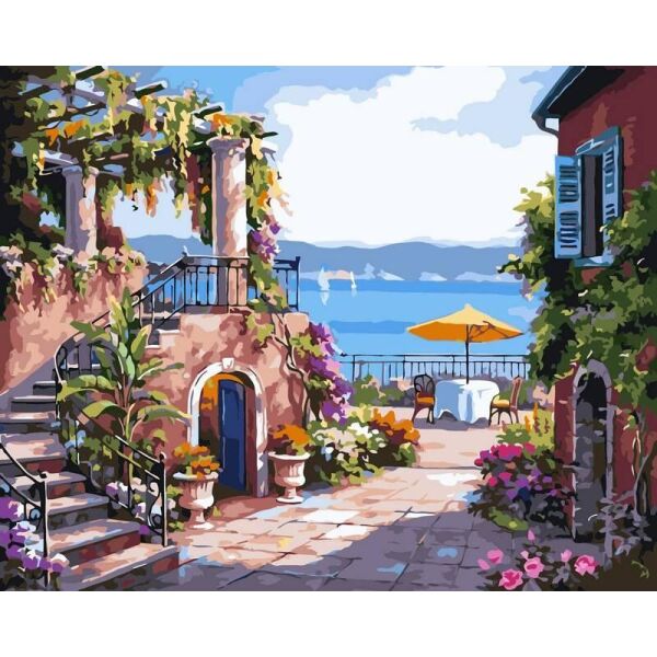 

Картина по номерам VP214 Тихий дворик. Худ. Ким Сунг, 40x50 см., Babylon