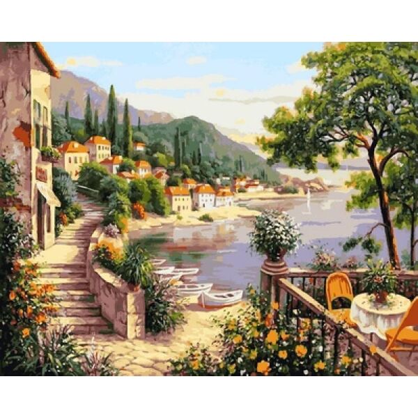 

Картина по номерам VP641 Летняя гавань. Худ. Михаил Сатаров, 40x50 см., Babylon