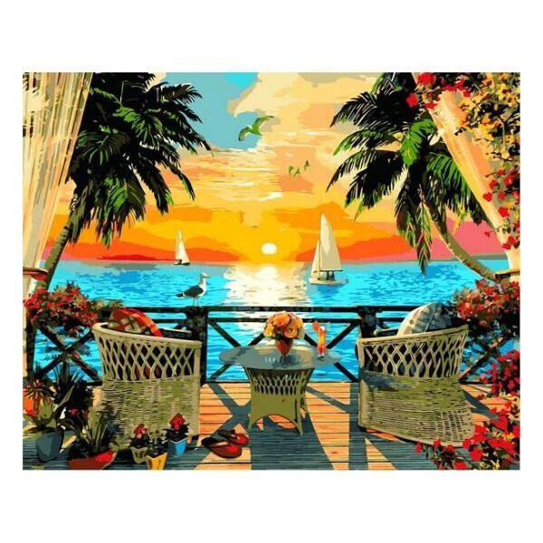 

Картина по номерам VP1274 Отдых на закате VP1274, Babylon, 40x50 см.