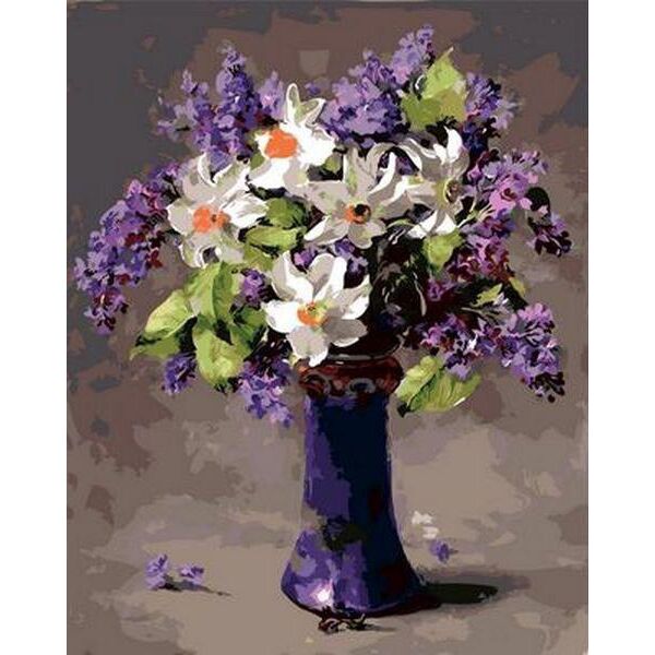 

Картина по номерам Q991 Нарциссы и сирень. Худ. Коттерил Анне, 40x50 см., Mariposa