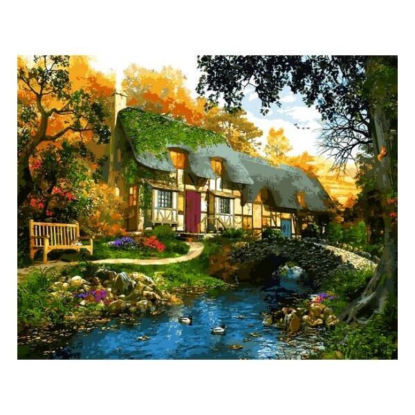 

Картина по номерам VP1286 Дом у пруда VP1286, Babylon, 40x50 см.
