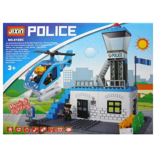 

Конструктор Jixin 8188C ПОЛИЦИЯ - Полицейский участок (53 дет.)