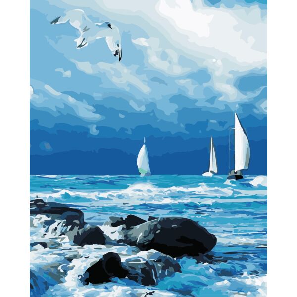 

Картина по номерам AS0866 Морський пейзаж, 40x50 см., Art Story
