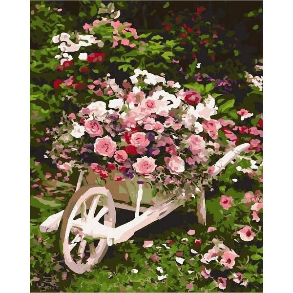 

Картина по номерам Q2086 Розовый куст, 40x50 см., Mariposa