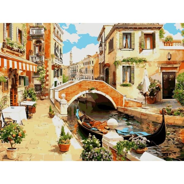 

Картина по номерам VK030 Венецианский мостик, 30x40 см., Babylon