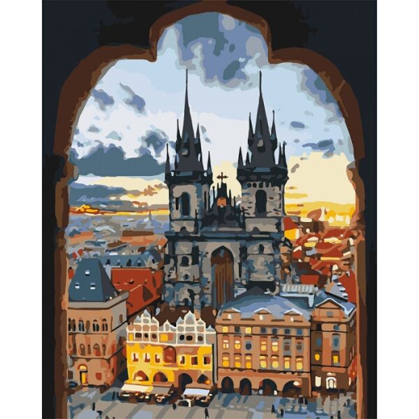 

Картина по номерам КНО3568 Злата Прага, 40x50 см., Идейка