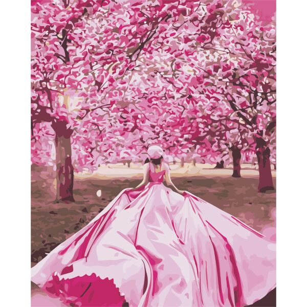 

Картина по номерам AS0899 Дівчина в саду, 40x50 см., Art Story