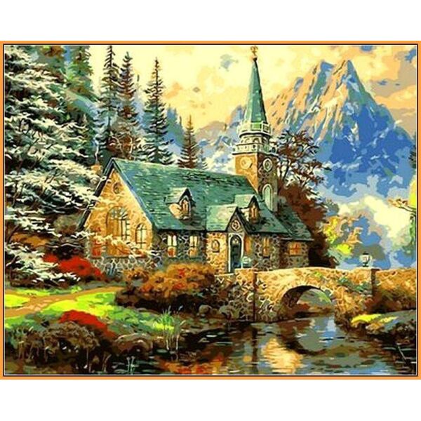 

Картина по номерам NB497 Альпийский пейзаж, 40x50 см., Babylon Premium