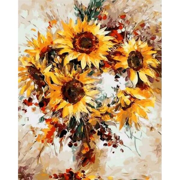 

Картина по номерам Q1121 Солнечные цветы. Худ. Леонид Афремов, 40x50 см., Mariposa