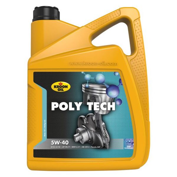 

Масло моторное KROON OIL POLY TECH 5W-40 5л 36140